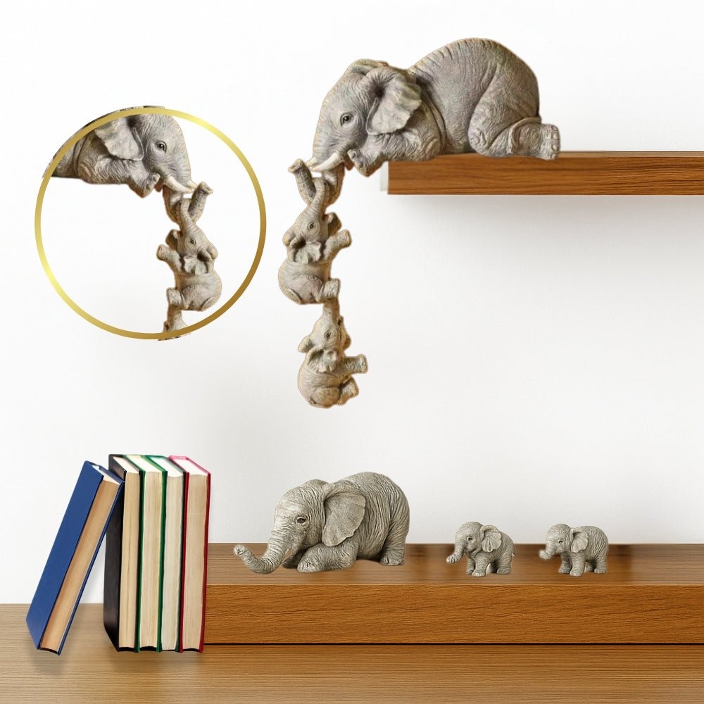 Decoracion Familia De 3 Elefantes Adorno - Homecity