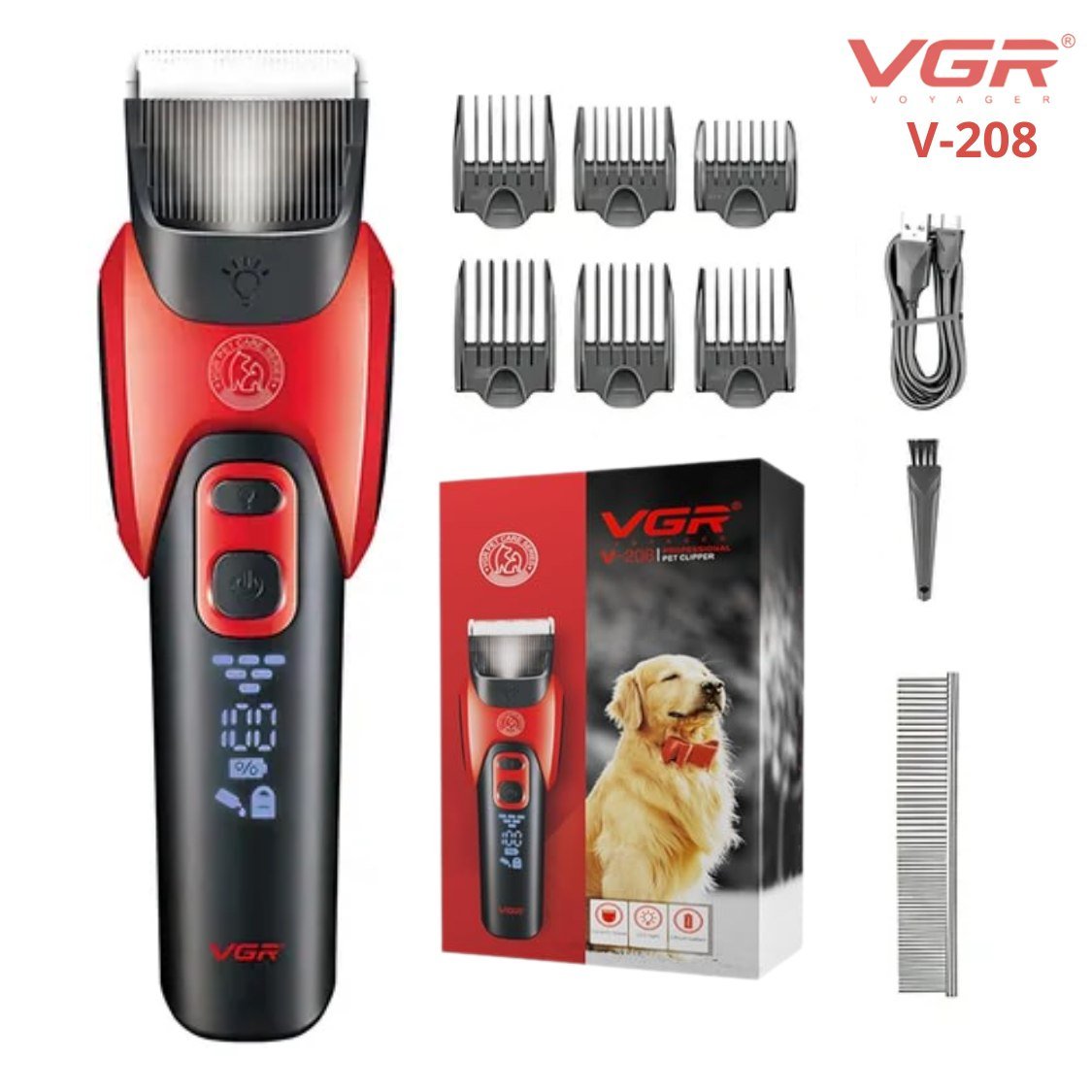 Maquina Peluquera Canina Vgr V - 208 - Homecity