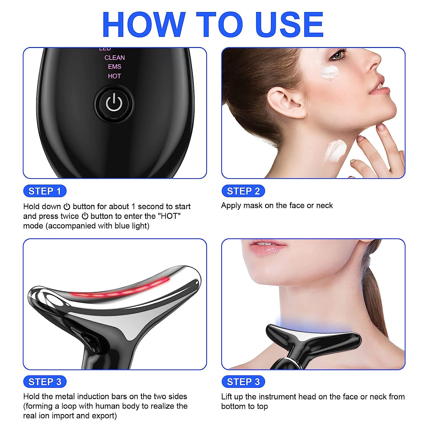 Masajeador Facial Inalámbrico Recargable - Homecity
