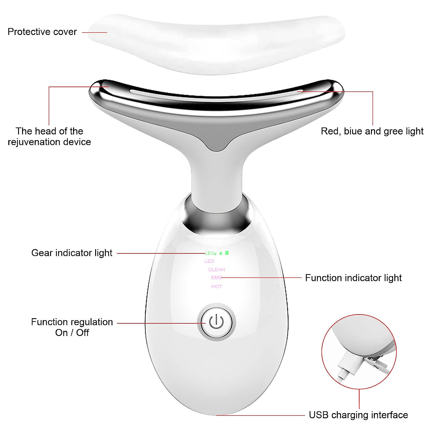 Masajeador Facial Inalámbrico Recargable - Homecity