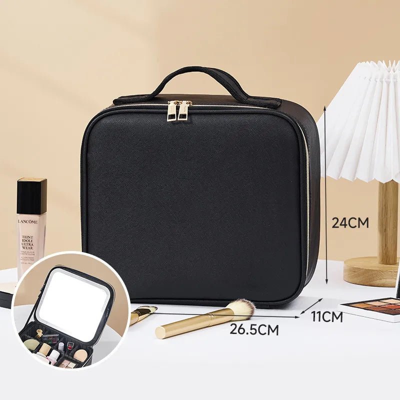 Organizador de maquillaje con espejo luz LED - Homecity