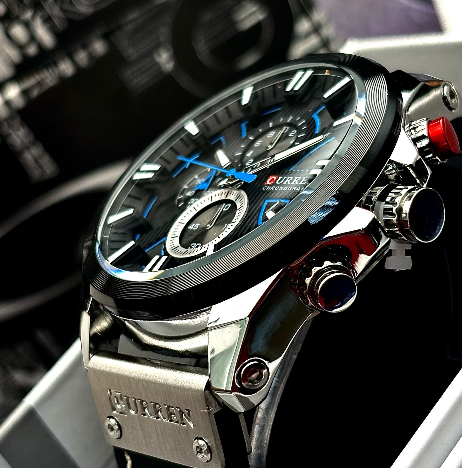 Reloj Curren Hombre Pulso Cuero - Homecity
