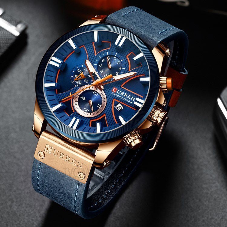 Reloj Curren Hombre Pulso Cuero - Homecity