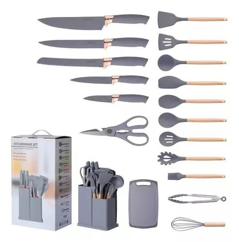 Set De Cocina De 19 Utensilios + Tabla - Homecity