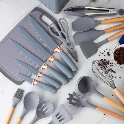 Set De Cocina De 19 Utensilios + Tabla - Homecity