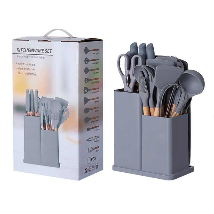 Set De Cocina De 19 Utensilios + Tabla - Homecity