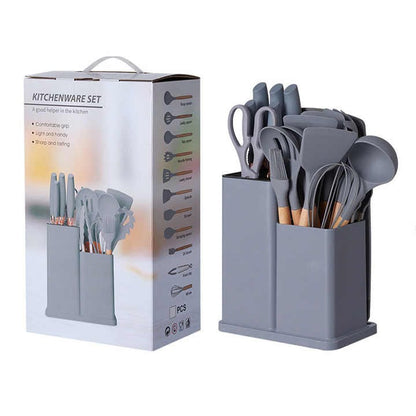 Set De Cocina De 19 Utensilios + Tabla - Homecity