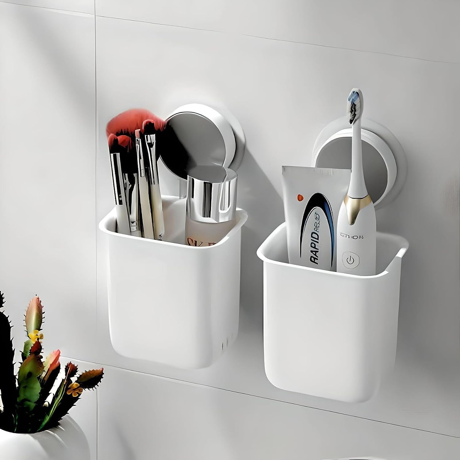 Soporte organizador adhesivo baño - Homecity