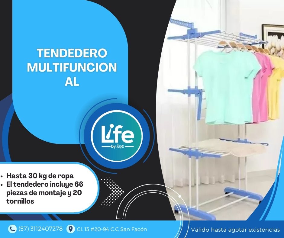 Tendedero De Ropa Multifuncional - Homecity